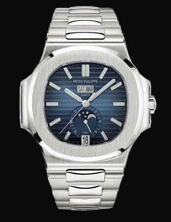 PATEK PHILIPPE NAUTILUS Annual Calendar MOON PHASE (Blue)