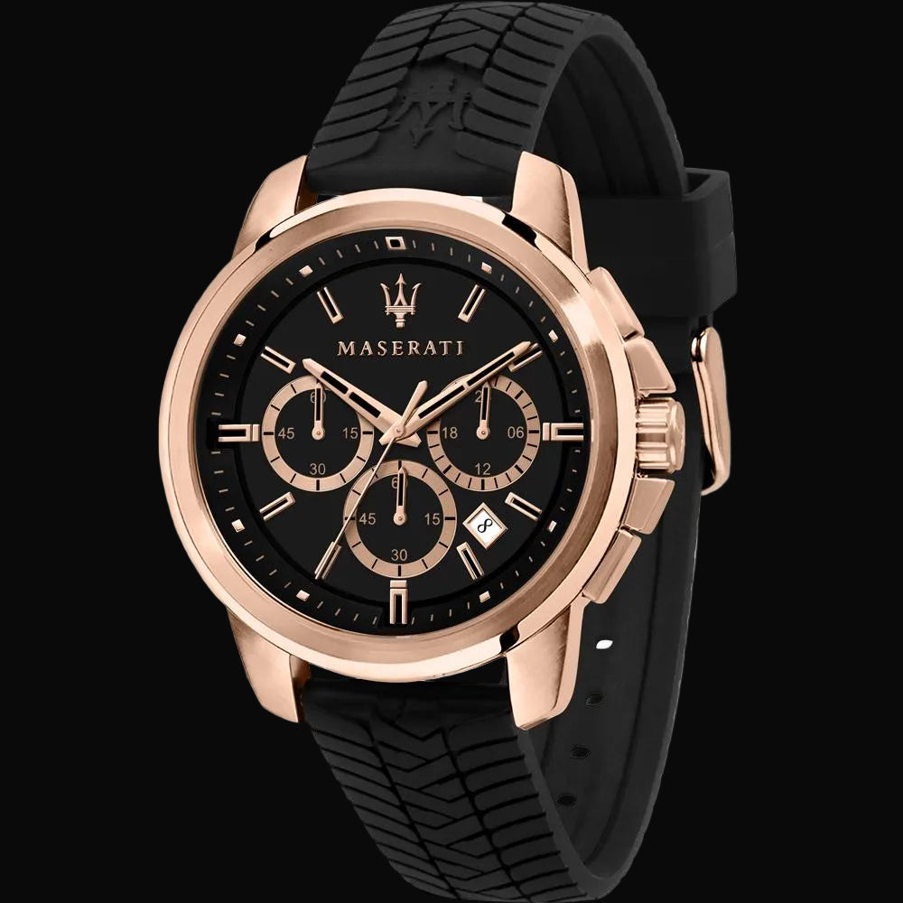Maserati successo rose gold pvd men's watch r8871621012